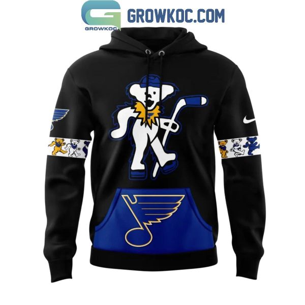 St. Louis Blues Celebrating The Memories Of Grateful Dead Night Hoodie T-Shirt