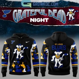 St. Louis Blues Hockey Team The Memories Of Grateful Dead Night Hoodie T-Shirt