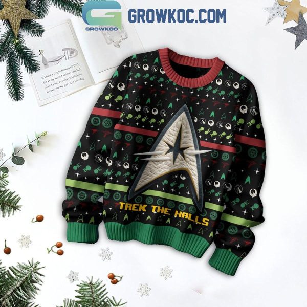 Star Trek The Halls Merry Christmas Ugly Sweater