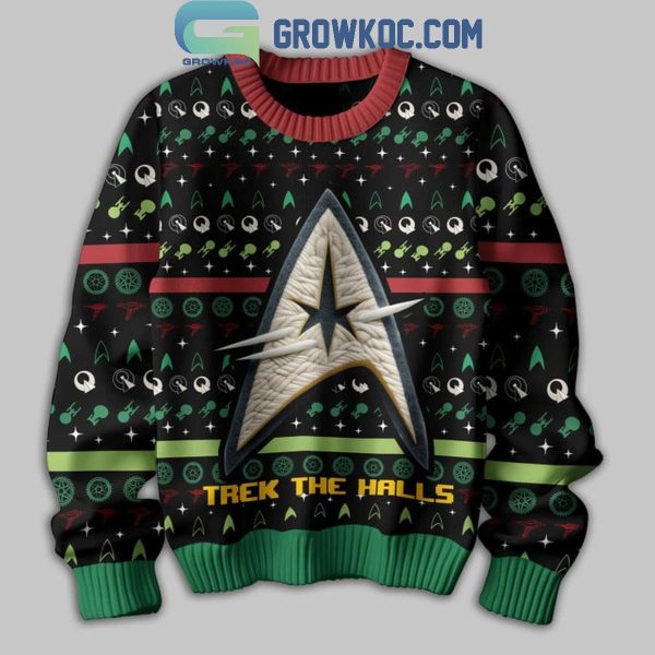 Star Trek The Halls Merry Christmas Ugly Sweater