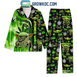 Star Wars Stoned Wars Baby Yoda Polyester Pajamas Set