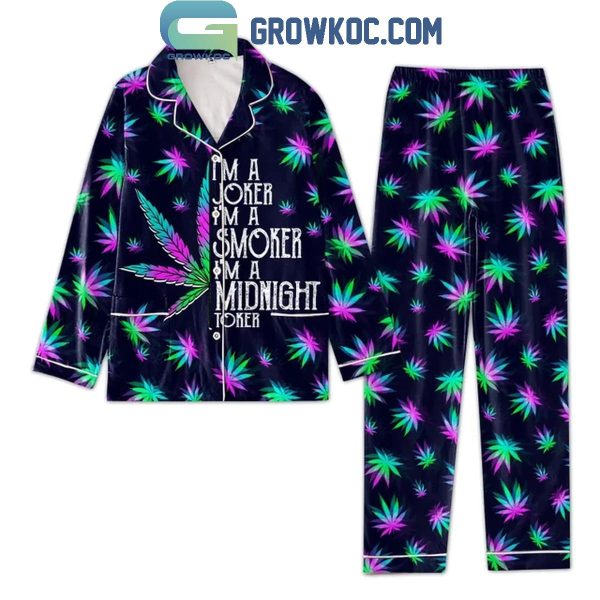 Steven Millers I’m A Joker I’m A Smoker I’m A Midnight Toker Polyester Pajamas Set