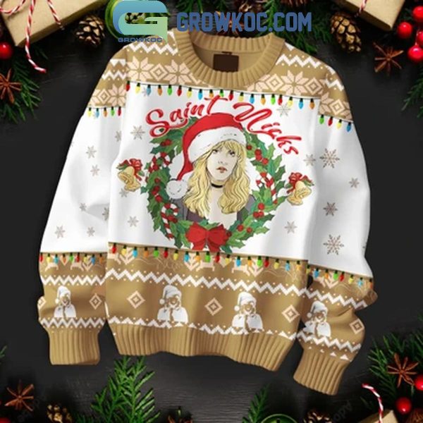 Stevie Nicks Saint Nicks Merry Christmas 2024 Ugly Sweater