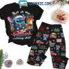 Stitch This Is Too Hot For My Christmas Ugly Sweater Fleece Pajamas Set