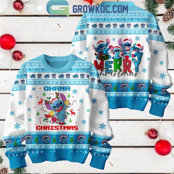 Stitch Ohana Christmas Merry Christmas To All Ugly Sweater