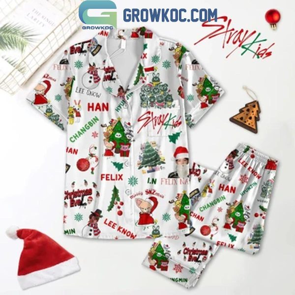 Stray Kids Is Everything I Want For Christmas 2024 Polyester Pajamas Set