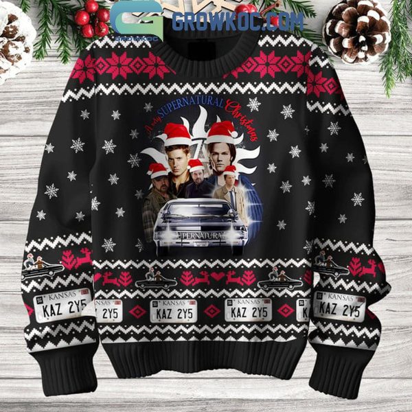 Supernatural Hunting Demon Saving Christmas Ugly Sweater