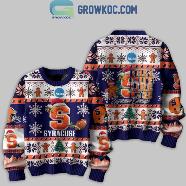 Syracuse Orange They Not Like Us Football Team Christmas Ugly Sweater