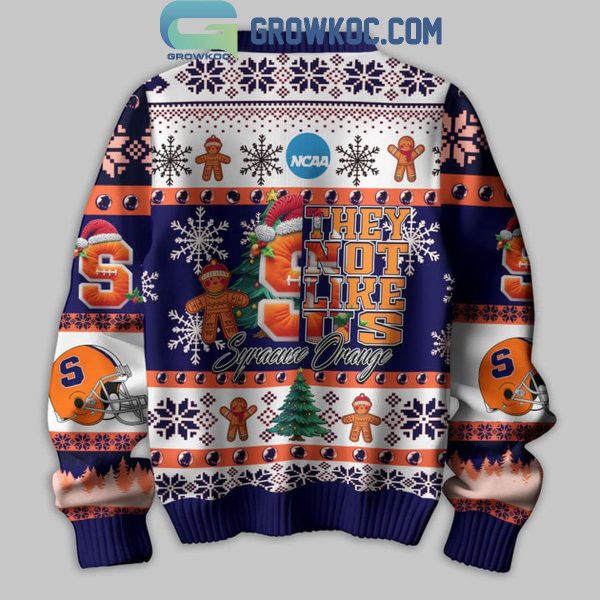 Syracuse Orange They Not Like Us Football Team Christmas Ugly Sweater