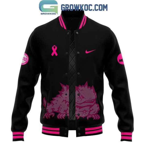 TCU Horned Frogs Stomp Out Cancer Awareness Baseball Jacket