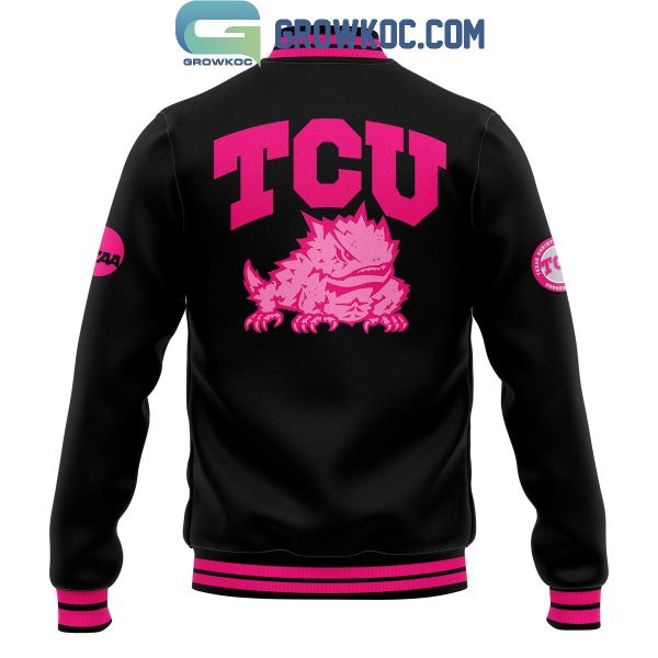 TCU Horned Frogs Stomp Out Cancer Awareness Baseball Jacket