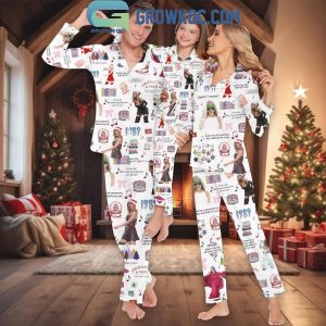 Taylor Swift 2024 Christmas Family Version Polyester Pajamas Set