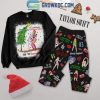 Taylor Swift Christmas Santa Is Swifties 2024 Fleece Pajamas Set Long Sleeve