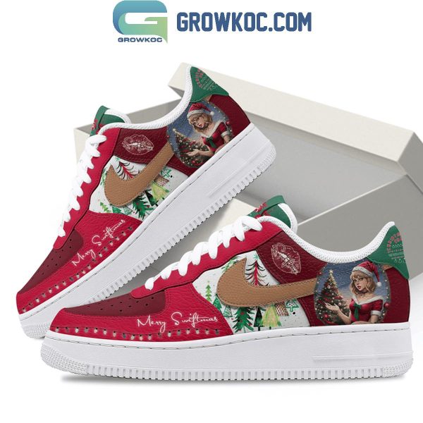 Taylor Swift Merry Swiftmas Christmas Tree Farm Air Force 1 Shoes