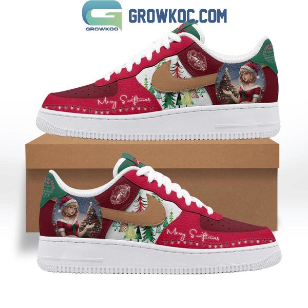 Taylor Swift Merry Swiftmas Christmas Tree Farm Air Force 1 Shoes