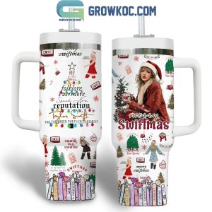 Taylor Swift Santa Is A Swiftie Christmas 40oz Tumbler