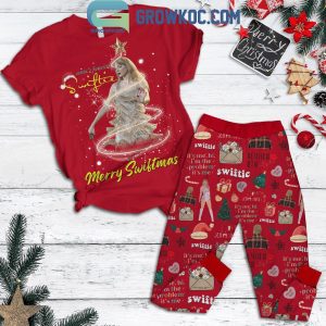 Taylor Swift Santa’s Favorite Merry Christmas Fleece Pajamas Set