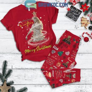 Taylor Swift Santa’s Favorite Merry Christmas Fleece Pajamas Set