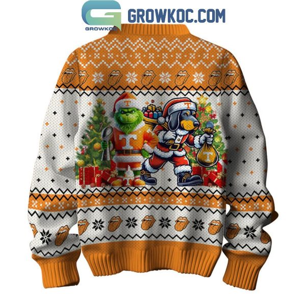 Tennessee Volunteers Built By Champions Forged By Tennessee Christmas Ugly Sweater