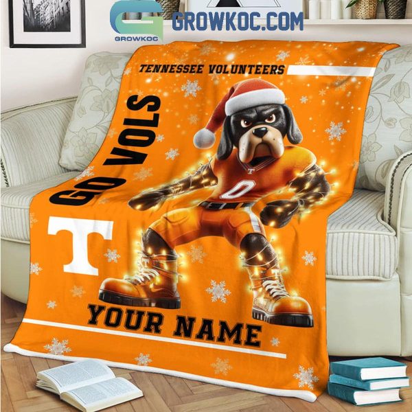 Tennessee Volunteers Go Vols 2024 Christmas Personalized Fleece Blanket Quilt