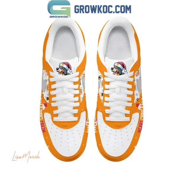 Tennessee Volunteers Happy Volidays Merry Christmas Air Force 1 Shoes