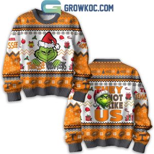 Tennessee Volunteers The Grinch Not Like Us Merry Christmas Ugly Sweater