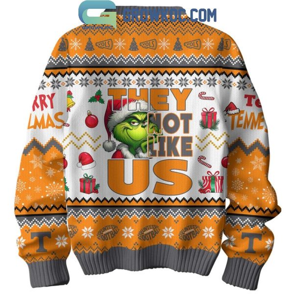 Tennessee Volunteers The Grinch Not Like Us Merry Christmas Ugly Sweater