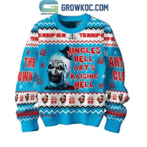 Terrifier 2 Jingle Bell Art’s Raising Hell The Clown Christmas Ugly Sweater