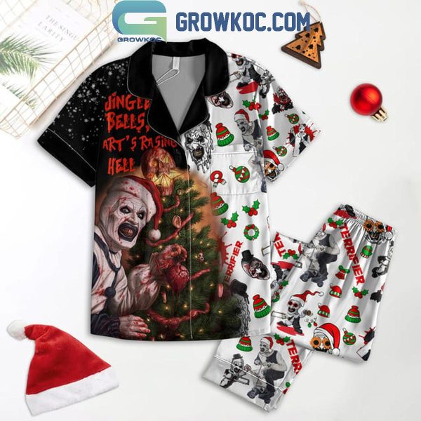 Terrifier 3 Jingle Bells Merry Christmas Polyester Pajamas Set