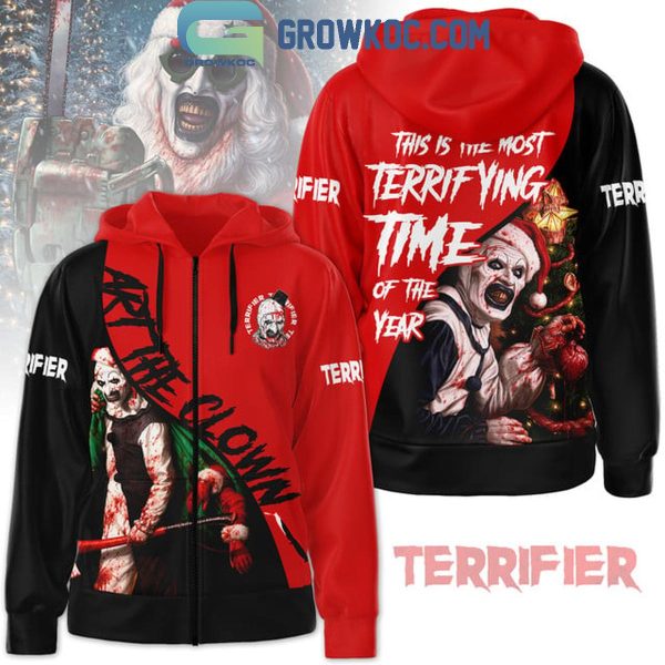 Terrifier 3 This Is The Most Terrifying Time If The Years Christmas Hoodie T-Shirt