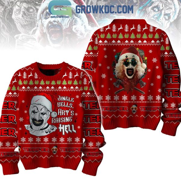 Terrifier Jingle Bells Art’s Raising Hell Merry Christmas 2024 Ugly Sweater