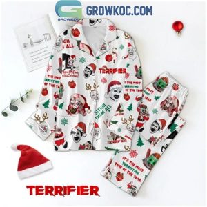 Terrifier Sleigh Them All Christmas 2024 Polyester Pajamas Set