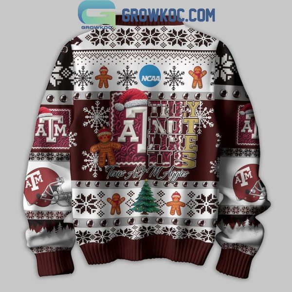 Texas A&M Aggies Football They Not Like Us Christmas Ugly Sweater