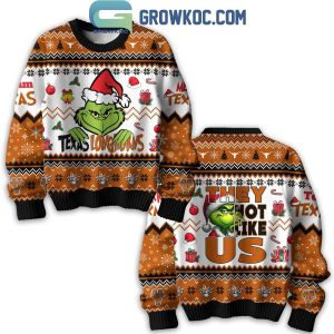 Texas Longhorns Christmas They Not Like Us The Grinch Ugly Sweater