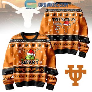 Texas Longhorns Grinch Christmas Merry Longhornsmas Ugly Sweater