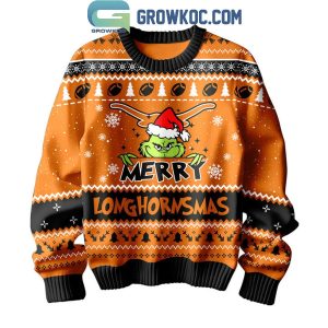 Texas Longhorns Grinch Christmas Merry Longhornsmas Ugly Sweater