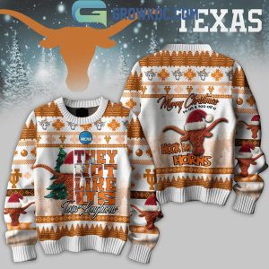 Texas Longhorns They Not Like Us Merry Christmas To All Ugly Sweater