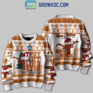 Texas Longhorns They Not Like Us Merry Christmas To All Ugly Sweater