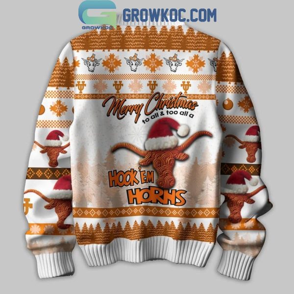 Texas Longhorns They Not Like Us Merry Christmas To All Ugly Sweater