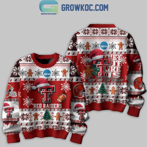 Texas Tech Red Raiders Football They Not Like Us Christmas Ugly Sweater