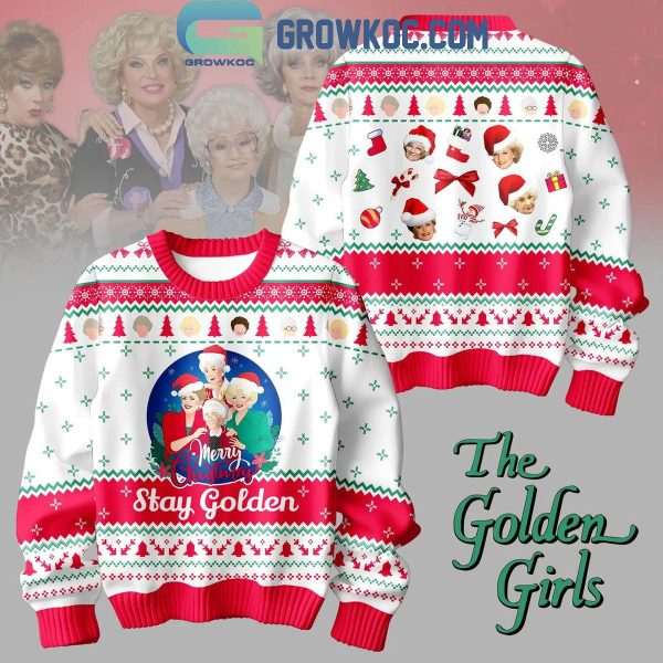 The Goldens Girls Stay Golden In Christmas 2024 Ugly Sweater