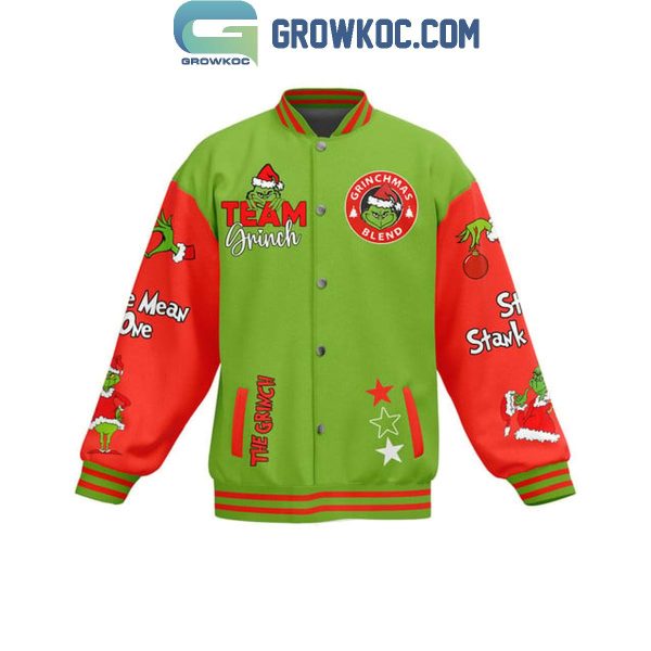 The Grinch Admit It Christmas Would Be Boring Without Me Baseball Jacket