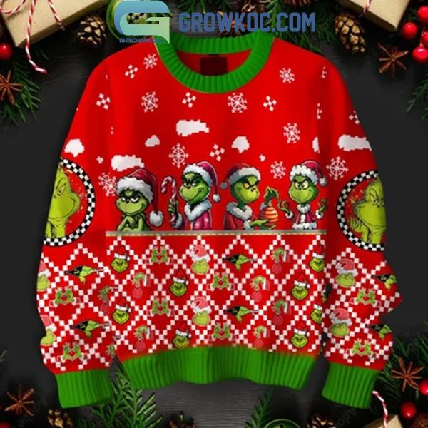 The Grinch Celebrating Christmas Holidays 2024 Ugly Sweater