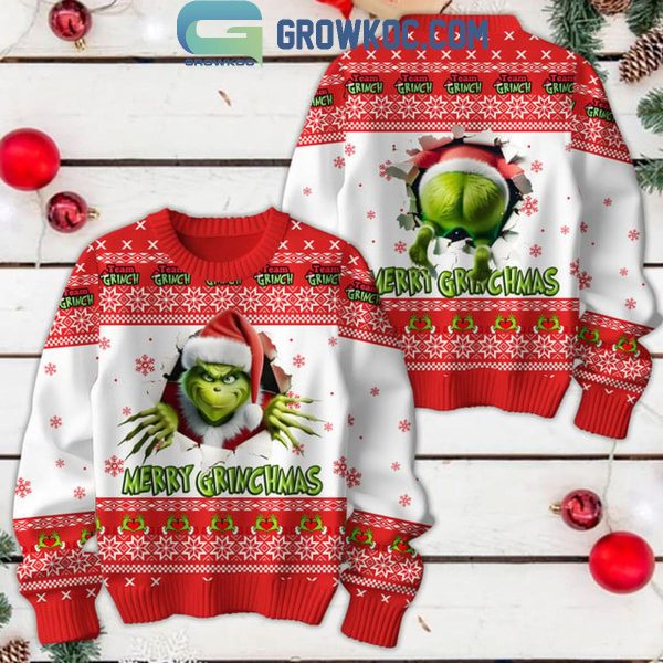 The Grinch Ew People Hate People Merry Christmas Red Ugly Sweater