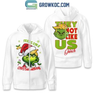 The Grinch Feel Like Christmas Morning They Not Like Us Hoodie T-Shirt