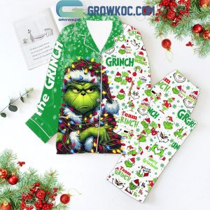 The Grinch Ho Ho Ho With Grinch Mode Merry Christmas Polyester Pajamas Set