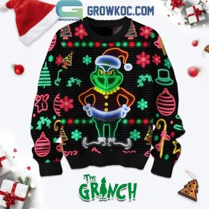 The Grinch Merry Grinchmas Celebrating 2024 Christmas Lights Ugly Sweater