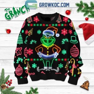 The Grinch Merry Grinchmas Celebrating 2024 Christmas Lights Ugly Sweater