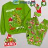 The Grinch Naughty Team Merry Christmas Red Fleece Pajamas Set Long Sleeve