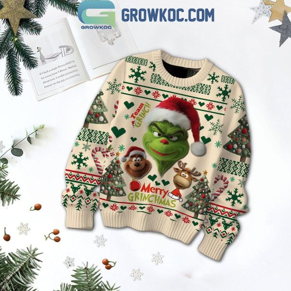 The Grinch Reindeers Team Grinch Merry Christmas Ugly Sweater